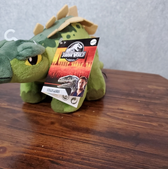 Jurassic World Stegosaurus Dino Stuffed Plush Mattel NEW Dinosaur 11 In - Picture 6 of 7